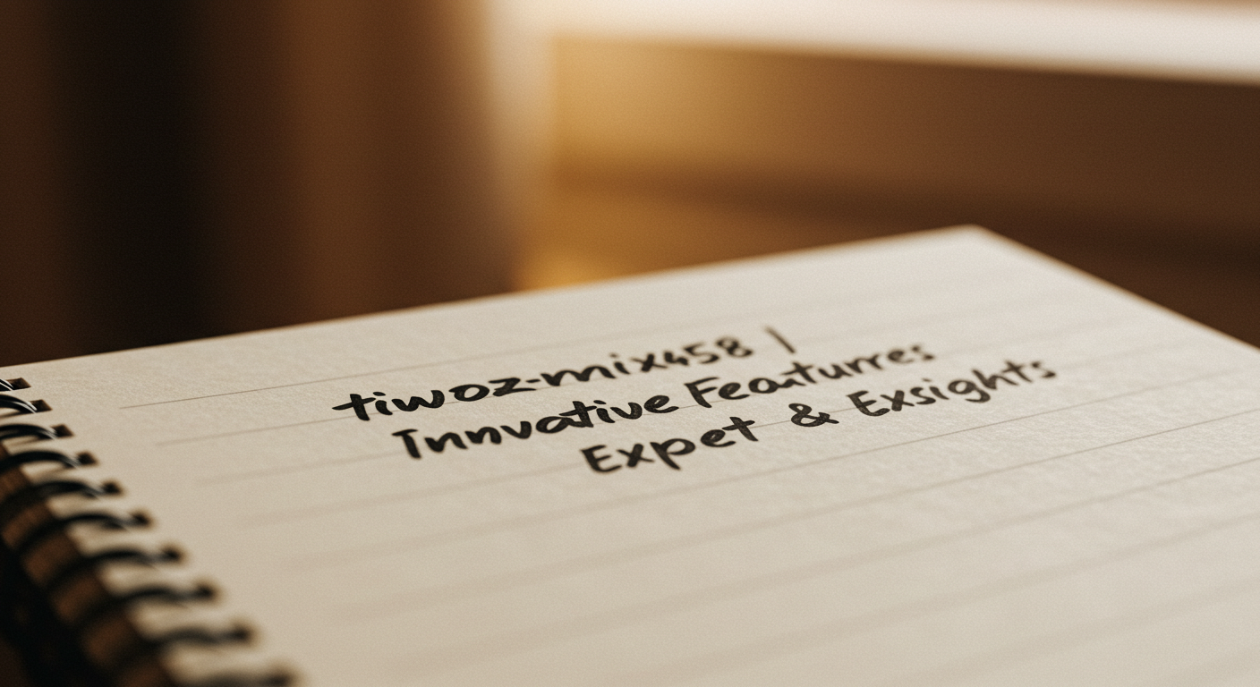 tiwzozmix458 | Innovative Features & Expert Insights